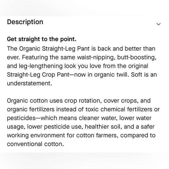 Everlane NWT High Rise Wide Leg Straight Crop Organic Cotton Minimalist Pant 14 - Picture 14 of 15